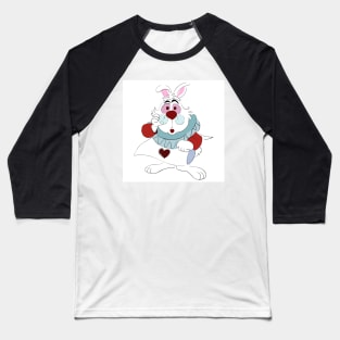 White Rabbit Alice in Wonderland Baseball T-Shirt